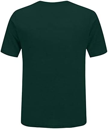 Ризата на Деня на Св. Патрик за Жени, Свободни Тениски, Тениски с кръгло деколте във формата на Централи, Върхове с Принтом