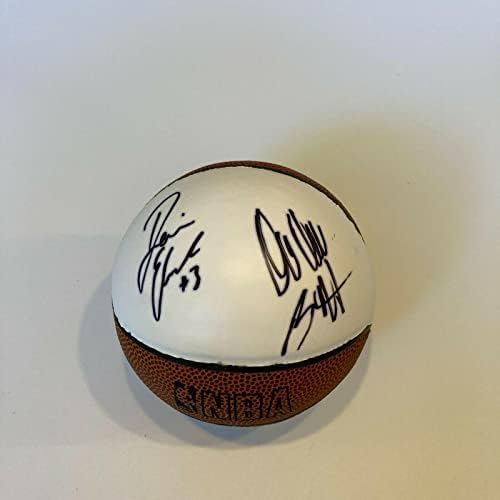 Дэвин Эбанкс и da ' sah Син Бътлър Подписаха Мини-Баскетбол Spalding NBA с Автограф - Баскетболни топки с автографи