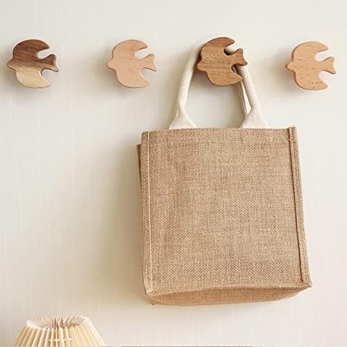 BOOMLATU Дървени куки за дрехи във формата на птици, Опаковка от 3 броя, Декоративни Дървени Стенни куки за окачване
