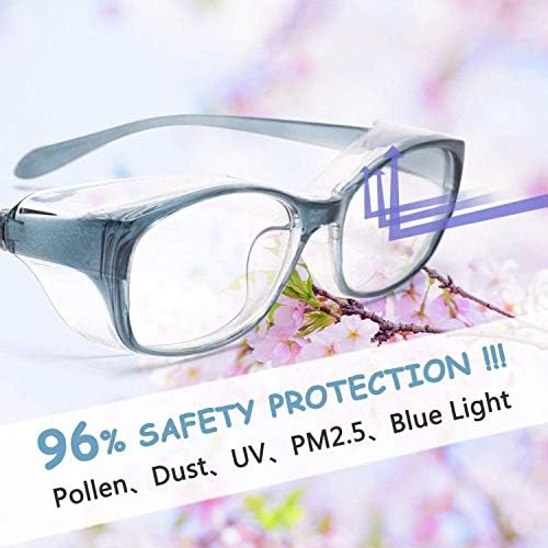 Jo за Мъгла Стилни Защитни Очила За Четене, Блокиране на Синя Светлина, Лабораторни Защитни Очила за четене, за Работа в Областта на Здравеопазването