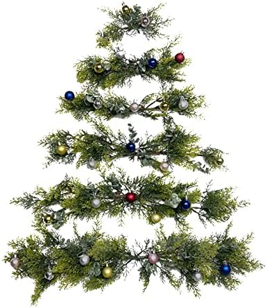 Стенни Коледно дърво 2023 Нова Навесная Коледно Дърво Мини-декорация за Коледната Елха Подвесная Стенни Коледно Дърво, Висящи Звънчета Украса Спестяване на простра?