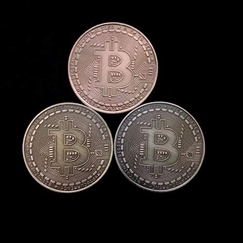 1БР Възпоменателна Монета, Позлатена Сребърна Монета Биткоин Виртуална Криптовалюта 2021 Ограничена Серия са подбрани
