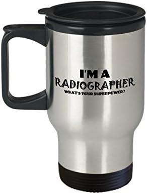 Рентгенограф Кафе Пътна Чаша за Най-добър Забавен Уникален Рентгенолог Чаена Чаша е Идеална Идея За Мъже, Жени, АЗ РЕНТГЕНОГРАФ