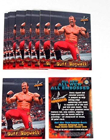 Лот от (25) Промо карти 1999 Topps WCW с релефни Buff Bagwell (P1) Nm/Mt - Борцовские карта, без подпис