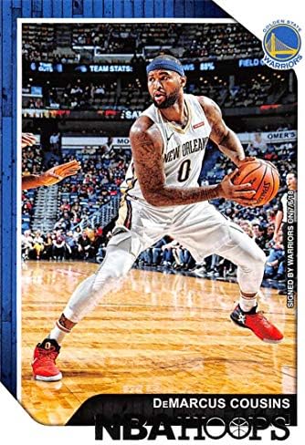 Баскетболни пръстени в НБА 2018-19 171 ДеМаркус Братовчеди Голдън Стейт Уориърс Официалната търговска картичка, направена