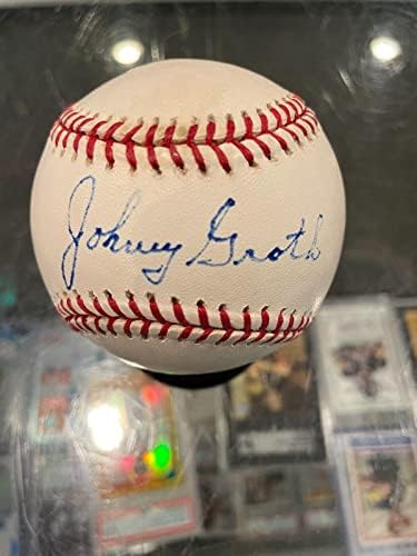 Официален бейзболен сингъл Джони Groth Детройт Тайгърс с автограф от Jsa Mint - Бейзболни топки с автографи
