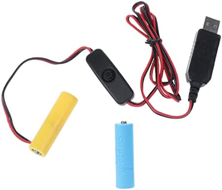 Diarypiece USB Power Converter DC-Boost Батерия-Элиминатор с Ключ-, 2 елемента 3 В AA led електронни играчки