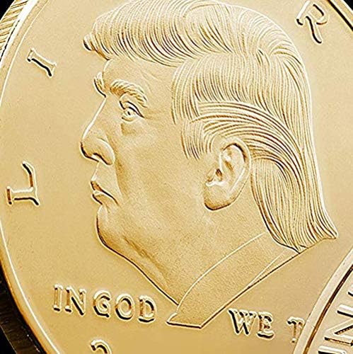 Монета Тръмп; 2020 Доналд Тръмп Голямата 24-каратная Позлатен Айде са подбрани монета United States Eagle Оригиналния дизайн
