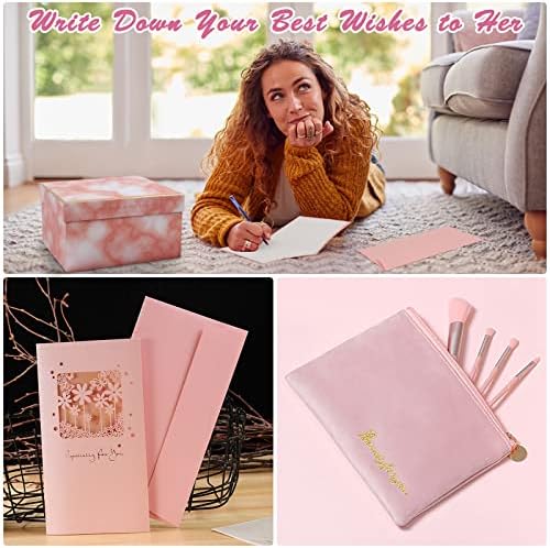 UHAPEER Happy Birthday Box за жените, за най-добрите приятелки, подаръчен комплект за сладка котешка чаша е 16 унции, Персонални Уникална кошница за рожден ден за жени, Подаръци ?