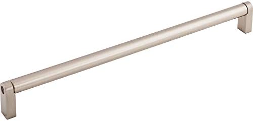 Горна дръжка M1006 От Колекцията на прът пръчки 11-11/32 Pennington Steel Bar Pull, Матиран Сатинированный Никел