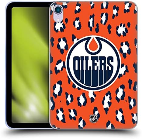 Дизайн на своята практика за главата, Официално Лицензиран NHL Леопард Patten Edmonton ойлърс игра, Мек Гелевый калъф е Съвместим с Apple iPad Mini (2021)