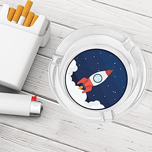 Космически Кораб Любов Цигари Пушачите Стъклени Пепелници Пепелник За Домашния Офис Плот Украса На Масата