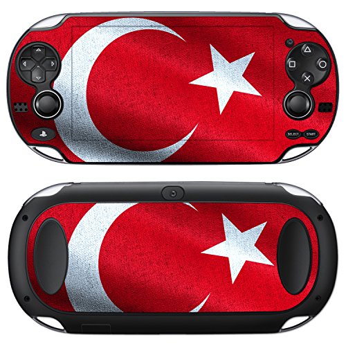 Дизайнерски кожа Sony PlayStation Vita знаме на Турция - Стикер-стикер за PlayStation Vita