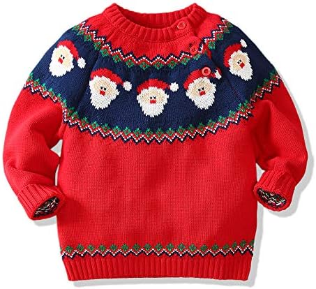 Пуловер за Малки Момчета и Момичета, Вязаная Коледна Hoody, Пуловер За Малки Деца, Памучни Топли Зимни Блузи, Палта,