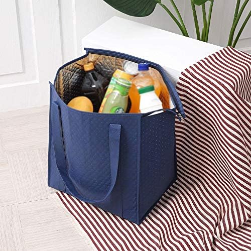 ALONCEwcb на Торби за Многократна употреба за Обяд Преносима Чанта за Обяд От Нетъкан текстил Лесна и Стилна Термоизолированная Чанта за Обяд за Пазаруване в Супермарк