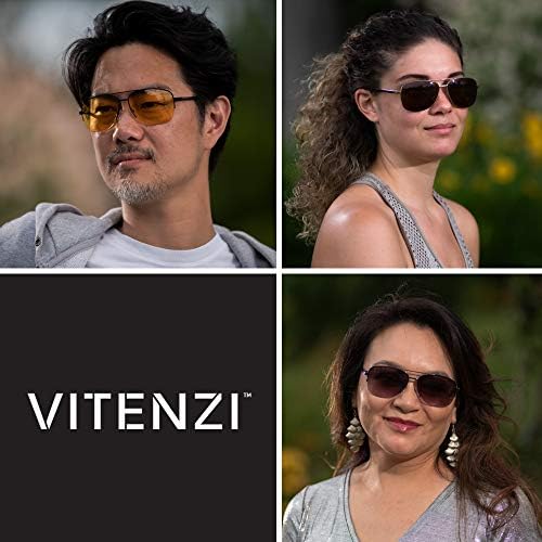 Слънчеви очила VITENZI с Ридерами за Мъже И Жени, Aviator, Слънчеви Цветни Очила За четене, Вградени в Пълен Ридеры -