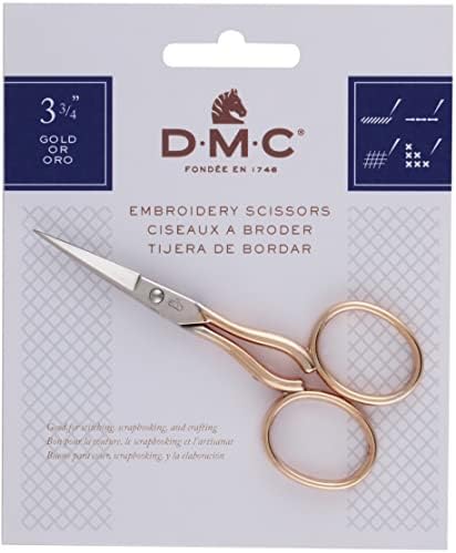 Ножици за бродиране DMC 6123/3, 3-3/4 инча, Злато /Сребро