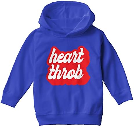 Haase Unlimited Сърце Throb - Очарователна Hoody за деца-Гвоздиков / Youth Руното hoody с качулка