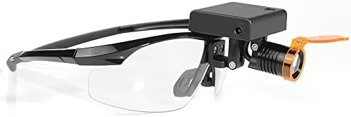 EustomA 3W Led Фаровете за очила с Клипсой на Вградения led Лампата с Оптичен филтър DY-010-F С Регулируема яркост