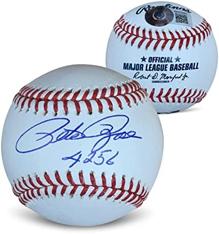 Бейзболни Топки с Автограф на Пит Роуза MLB 4256 Beckett COA С UV-Витрина - Бейзболни Топки с Автографи