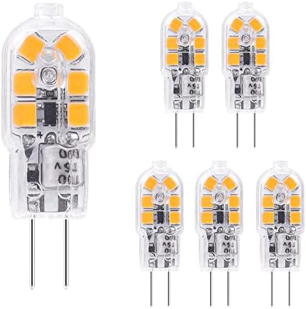 10 светодиодни лампи G4, топло бяла, 1,2 W, 12, led лампи G4, за подмяна на халогенни крушки с мощност 10 W, 120 lm,