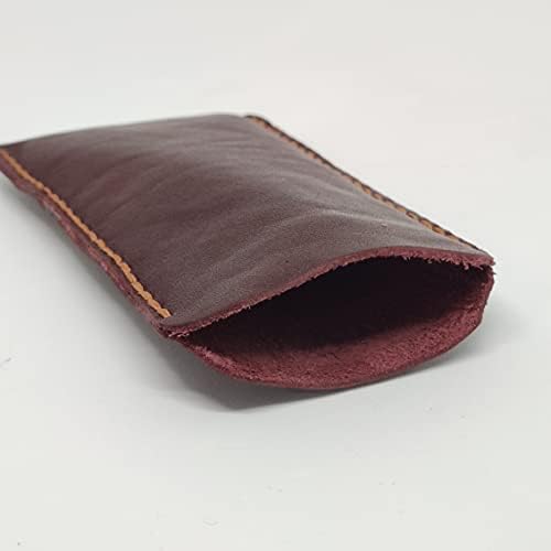 Чанта-кобур от естествена кожа за Oppo F15, Калъф за вашия телефон ръчна изработка от естествена кожа, Изработен по поръчка