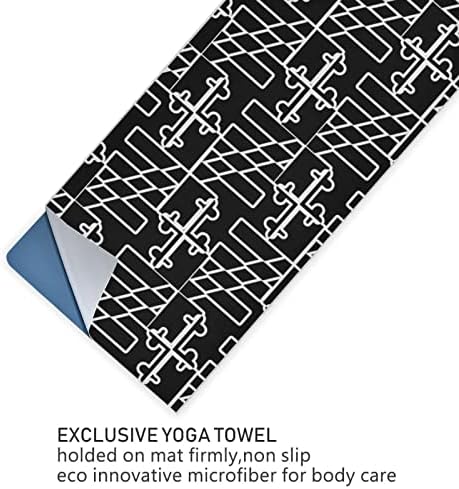 Одеало за йога Augenstern, Черно-Кърпа За Йога с Флага на щата Мериленд, килимче За йога, Кърпа