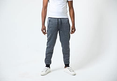 Мъжки спортни панталони RiverBlue Multi-Пакет от руното за бягане с джобове с цип, Еластични маншети и завязками от веревочного