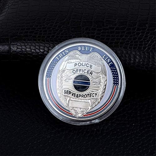 Kocreat Монета Полицията на САЩ Мемориал Медал на Копие-Американска Монета Liberty Freedom Eagle Монета Лъки Morgan Монета