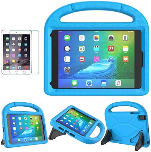 Детски калъф за iPad Mini 5/4/3/2/1, SUPLIK, Здрава Противоударная Защитно дръжка, Броня-поставка с предпазно фолио за екран за Apple 7,9-инчов iPad Mini 5-ти (2019), 4-ти, 3-ти, 2-ро, 1-во поколе