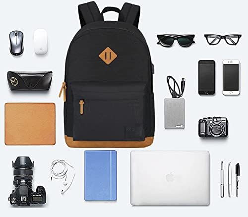 Голяма раница за носене на лаптоп KOPHLY за пътуване, USB порт за зареждане, Класическа раница За мъже и жени, Класическа раница за колеж, Работна чанта, Раници за пътува?