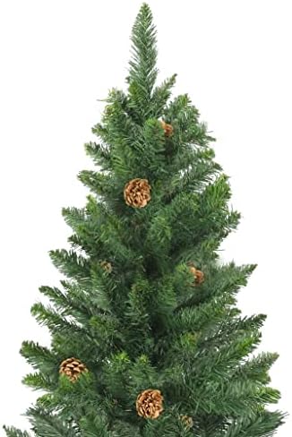 Изкуствена Коледна елха със светодиоди и Борови шишками, Коледно Дърво на верандата,, Офис Коледно Дърво, Имитирующая