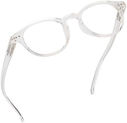 Очила за четене Readerest Blue Light Blocking (прозрачни, увеличаване на 1,50) - Компютърни очила с тънки отразяващи