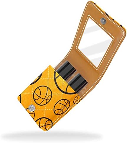 Баскетболни Спортни Мини-Козметични Чанти за Тюбиков Червило Кожен Калъф за Червило на Притежателя