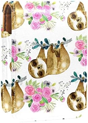Пролетна Картина с маслени Бои Мини-Козметични Чанти за Тюбиков Червило Кожен Калъф за Червило на Притежателя