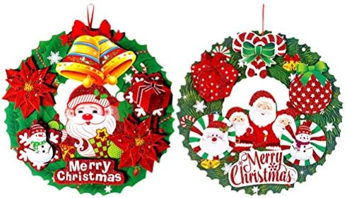 Cabilock 2 елемента Коледни Звънчета Снежен Красят 3D Порошкообразные Хартиени Изрезки-Гирлянди за Стена, Дърво