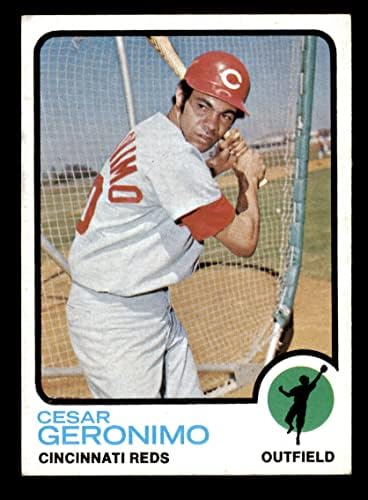 1973 Topps # 156 Сезар Джеронимо Синсинати Редс (Бейзболна картичка), БИВШ+ Редс