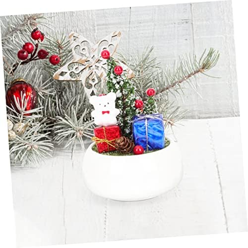 Amosfun Имитация на Стайни Растения Тенис на Декор Artificiales para Орнаменти За Декорация на Дома Коледно Парти Зимни