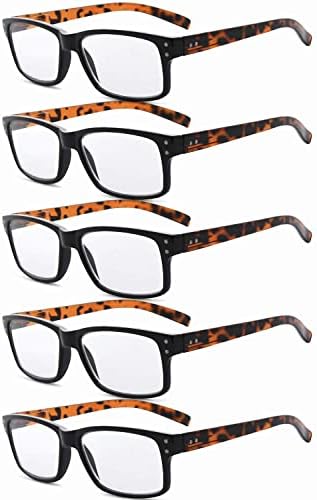 Eyekepper Спестете 10% на 5 опаковки класически очила за четене и 5 опаковки пури в ограничени бройки ридеров в черна рамка с черепаховыми дужками +1,50