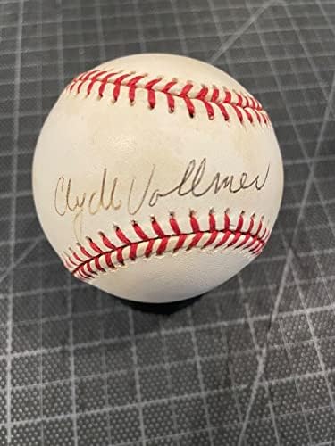 Бейзболни топки с автограф на Клайд Волмера Вашингтон Сенатърс, подписани Jsa Mint