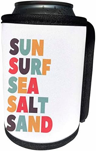3dRose Sun Surf Морска Сол, Пясък, Летни Емоции - Опаковки за бутилки-охладител в банката (cc-362261-1)