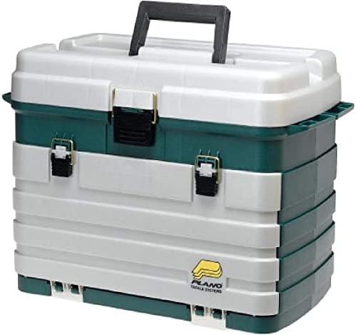 Кутия за принадлежности Plano с 4 чекмеджета, Зелен Металик /Сребрист, Един размер