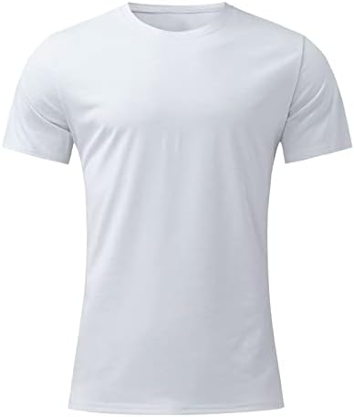 Летни Ризи Голям и Висок Размер, за Мъже, Летен Топ с ръкав Independence, Частично Ежедневни Мъжки t-shirt, Кръгла Тениска,