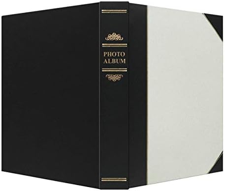 Фото албуми Pioneer 50-Джобен Фото албум в бяло и черно покритие в стил Ledger от изкуствена кожа за разпечатки с размер
