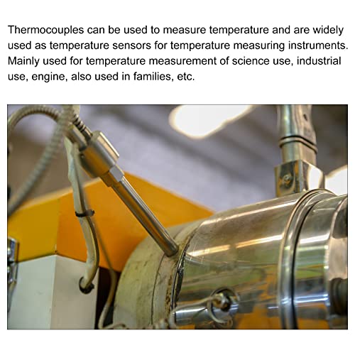 Температурен сензор тип MECCANIXITY K 5 бр. Включва датчици за температура M6 Термопара 3,3 фута Изолиран проводник от