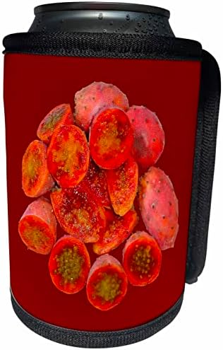 Триизмерна Фигура С Разположени Тропически плодове на Червена опунции - Опаковки за бутилки-охладители (cc-364741-1)