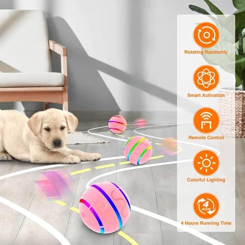 Топки за кучета CUXMUX с Дистанционно Управление, Весел Топка за кучета, Агресивни Дъвчене Играчка, Автоматични и Интерактивни