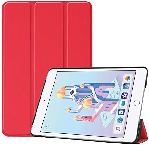 Калъф Findfine за iPad Mini 5 2019 (Mini 5-то поколение), устойчив на удари Smart Cover, Тънък и лек Защитен Кожен калъф