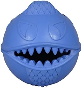 Играчка за кучета Jolly Pets Monster Ball, Подскачащи Топката /Титуляр за Екстри, 2.5 Инча, Синьо