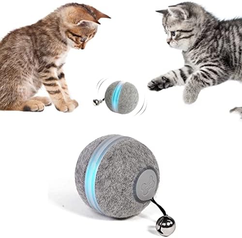 Автоматична Играчка VANLYTPET Cat: Интерактивни Играчки за котки, Топката с Камбана, Интелигентни Играчки за Котки, Китен,
